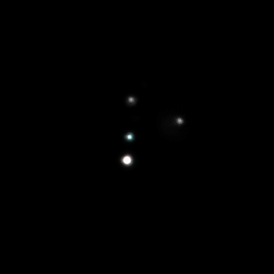 Pluto and it's multiple moons.