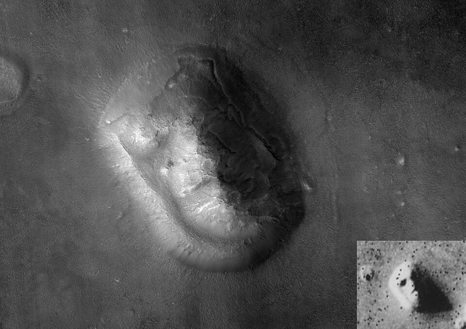 The face on Mars Now and Then