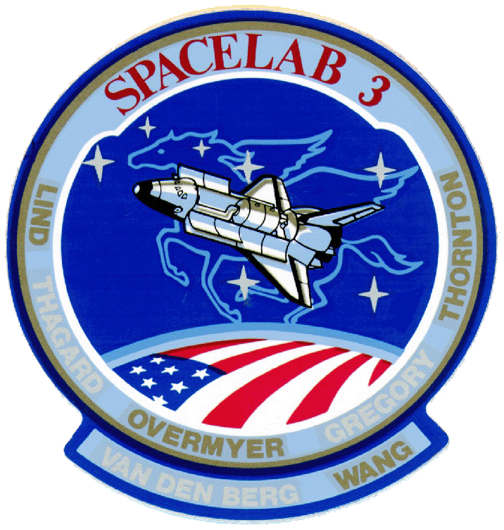 sts-51-b mission patch van den Berg Insignia