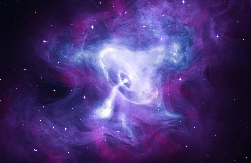 chandra captures the true nature of the crab nebula Image Credit: NASA/CXC/SAO