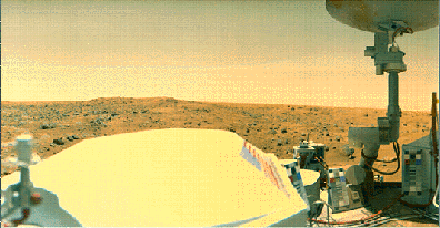 View of Mars from Viking lander